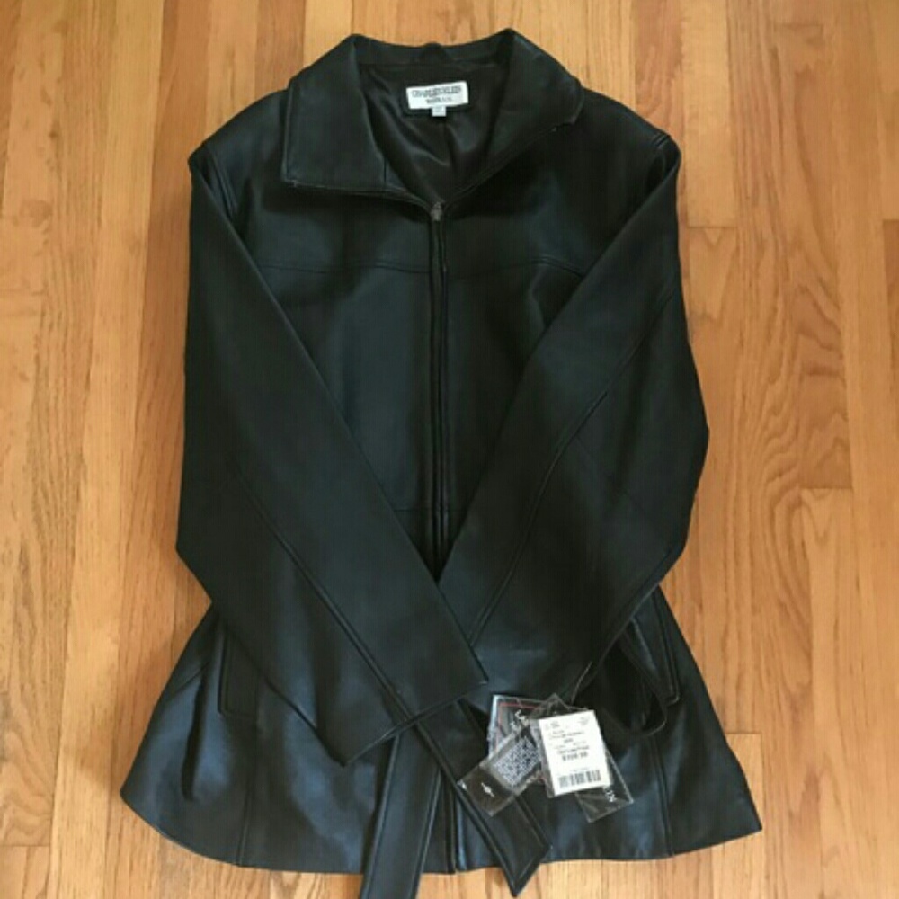 Charles Klein Genuine Leather Coat